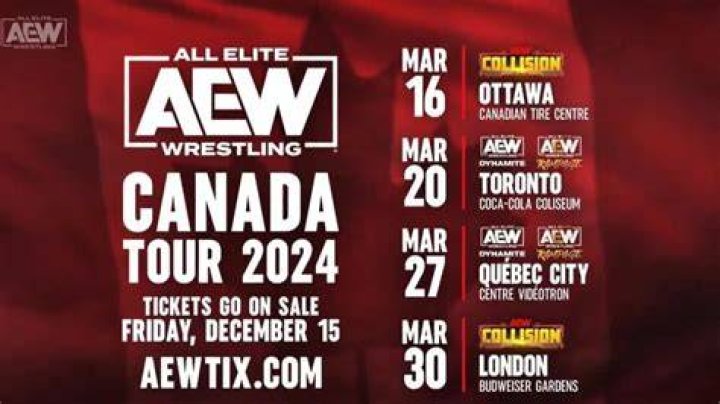 AEW Announces Canada Tour 2024