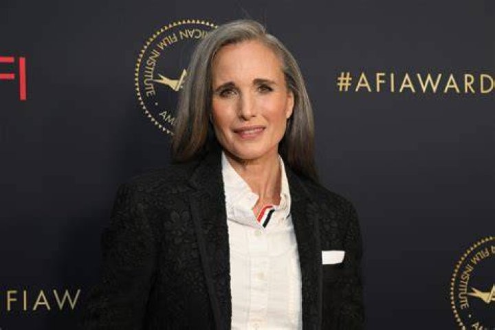 Andie MacDowell attends the AFI Awards Luncheon at Beverly Wilshire, A Four Seasons Hotel on March 11, 2022