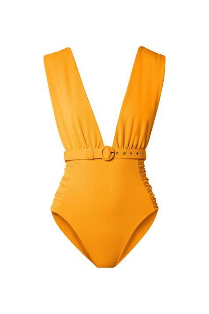 Belted Ruched Swimsuit Belted Ruched Swimsuit