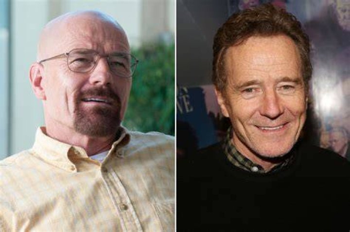 Bryan Cranston as Walter White holding a cell phone to his ear with a bandage on his nose on Breaking Bad