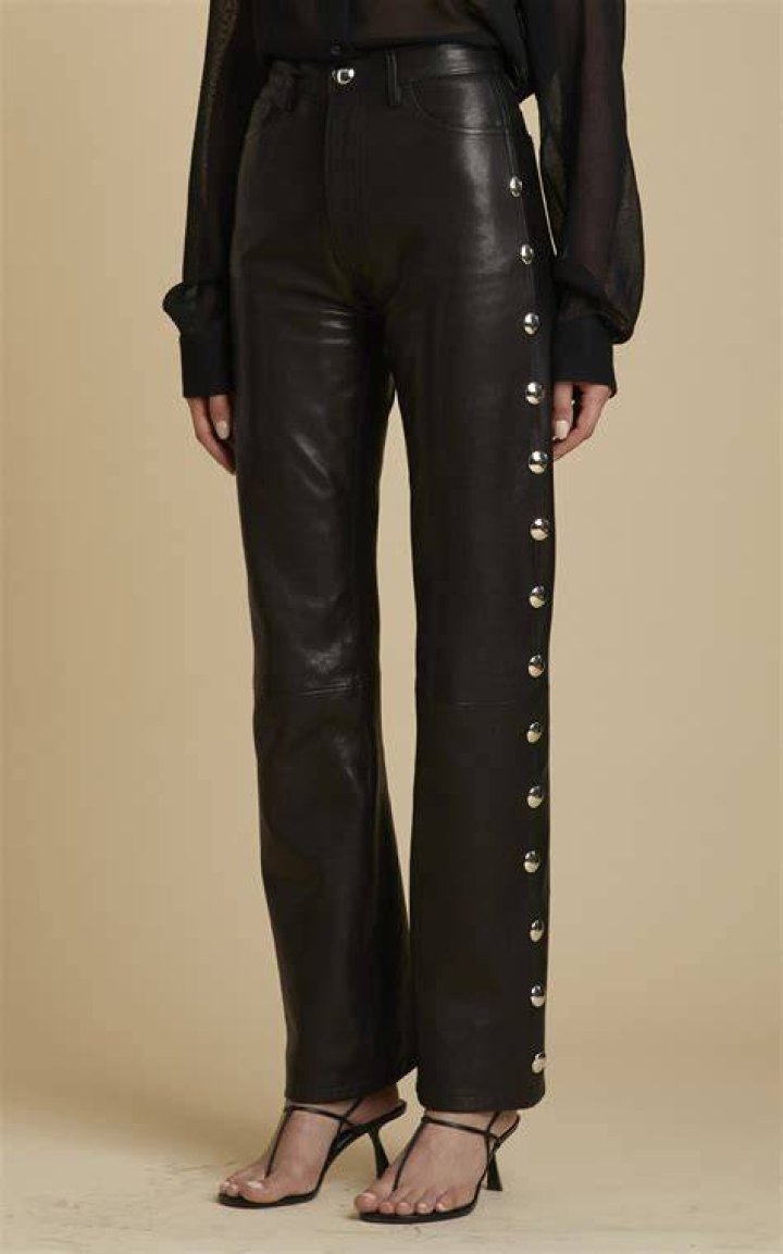 Danielle Studded Leather Pants - Black Danielle Studded Leather Pants - Black