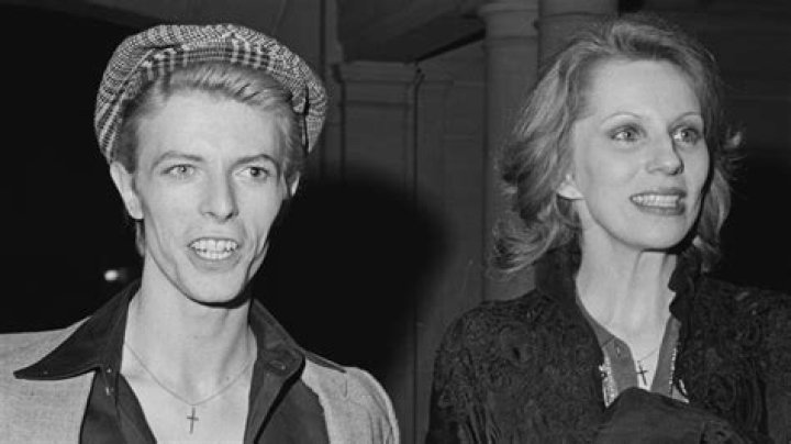 David Bowie and his first wife, Angie, at an American Film Institute event in 1975.