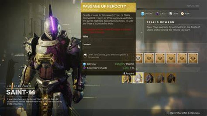 Destiny 2 Best Trials Passage Ranked
