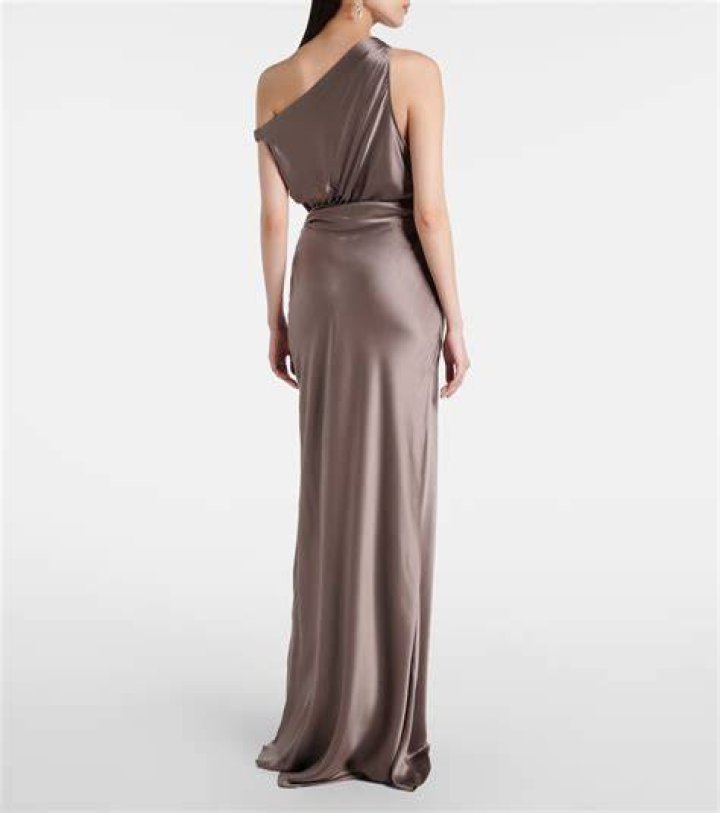 Draped satin gown Draped satin gown
