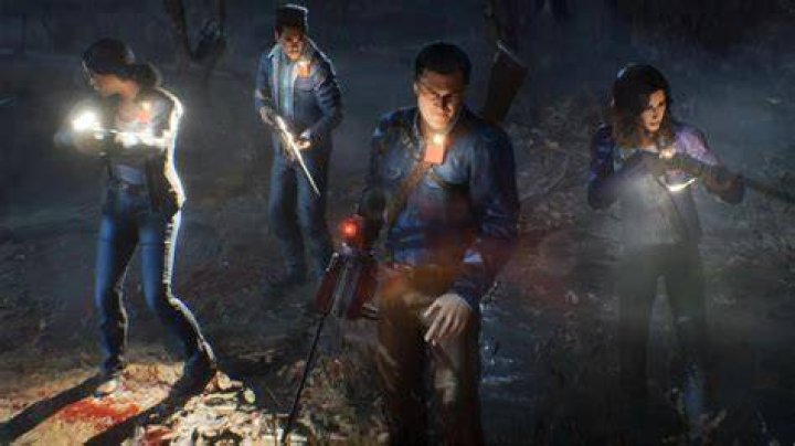 Evil Dead: The Game characters standing in a line