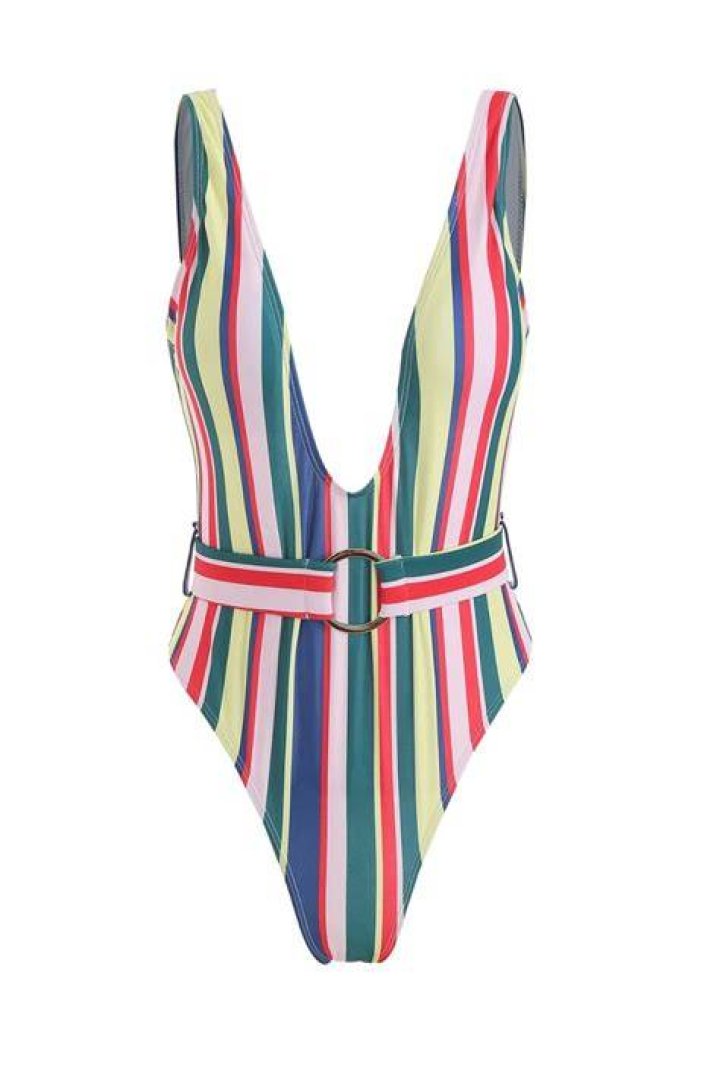 Gamela Belted One-Piece Swimsuit Gamela Belted One-Piece Swimsuit