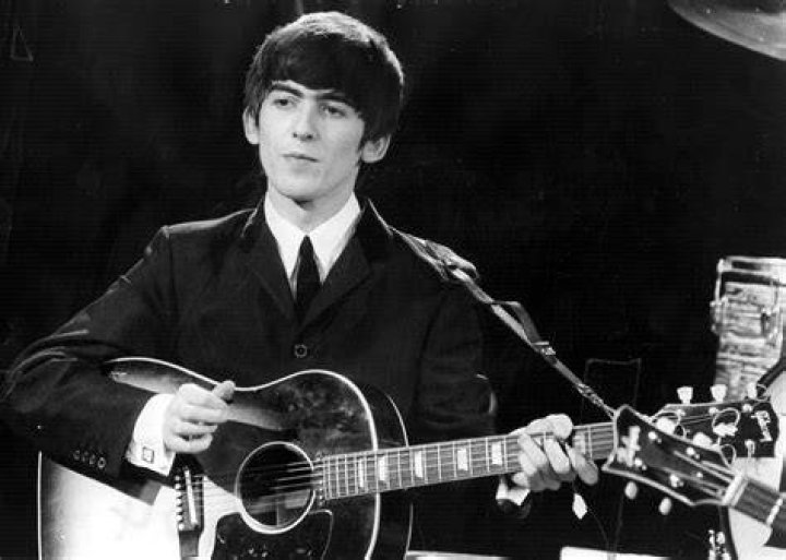 George Harrison's son, Dhani, performing in California in 2018.