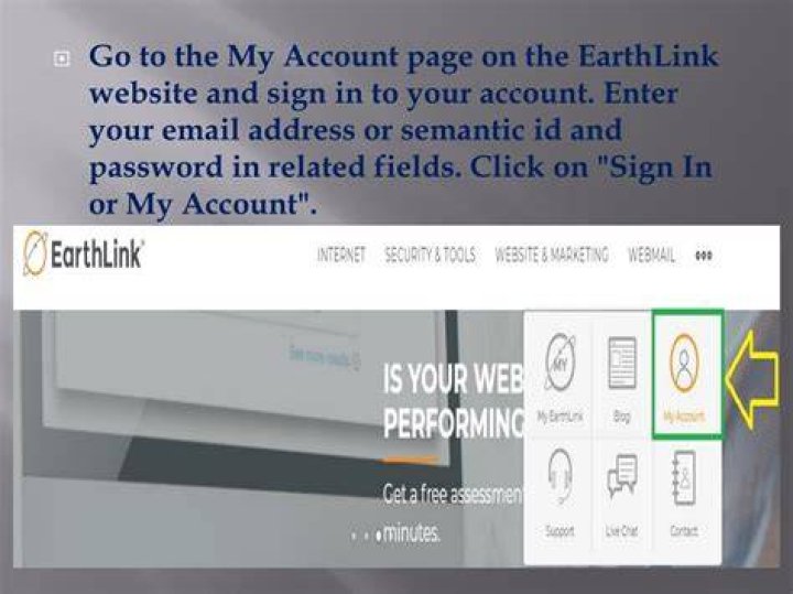 How do I access my EarthLink account?