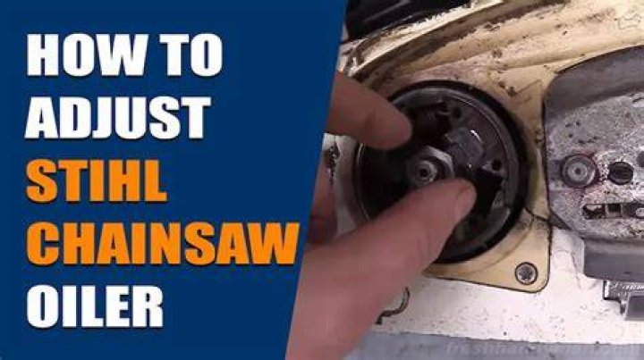 How do I adjust my Stihl oiler?