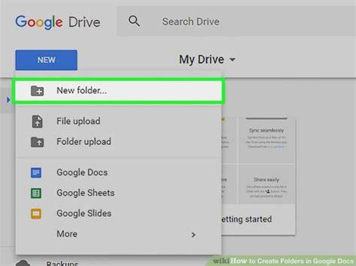 How do I create a folder in Google Photos?