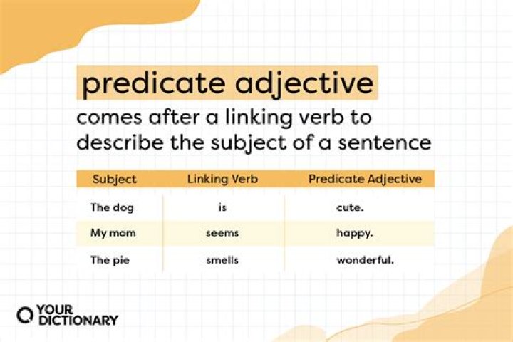 How do you identify a predicate adjective?