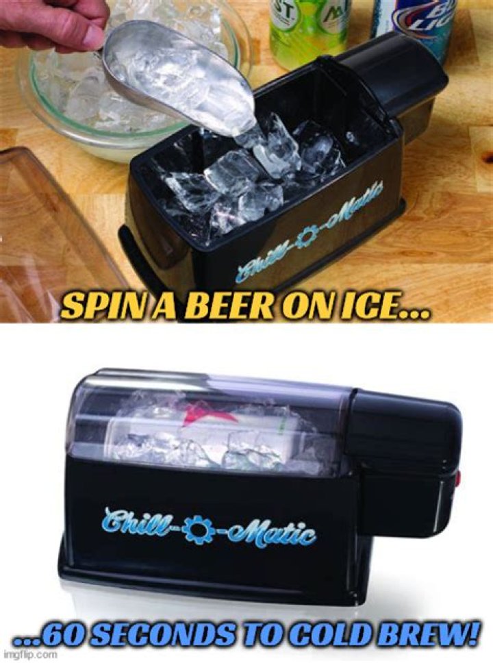 How do you make beer cold in 60 seconds?
