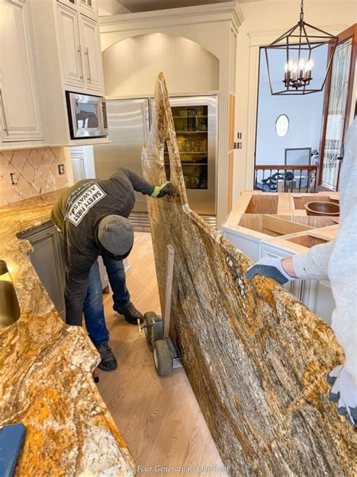How Do You Remove A Glued Granite Countertop??