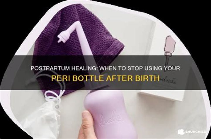 How Long Do I Use The Peri-bottle?