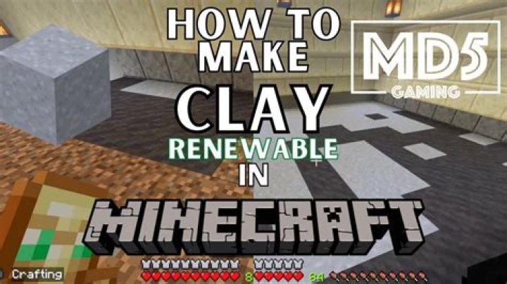 Is clay renewable Minecraft?