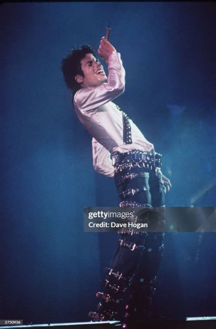 Michael Jackson performs in concert circa 1986