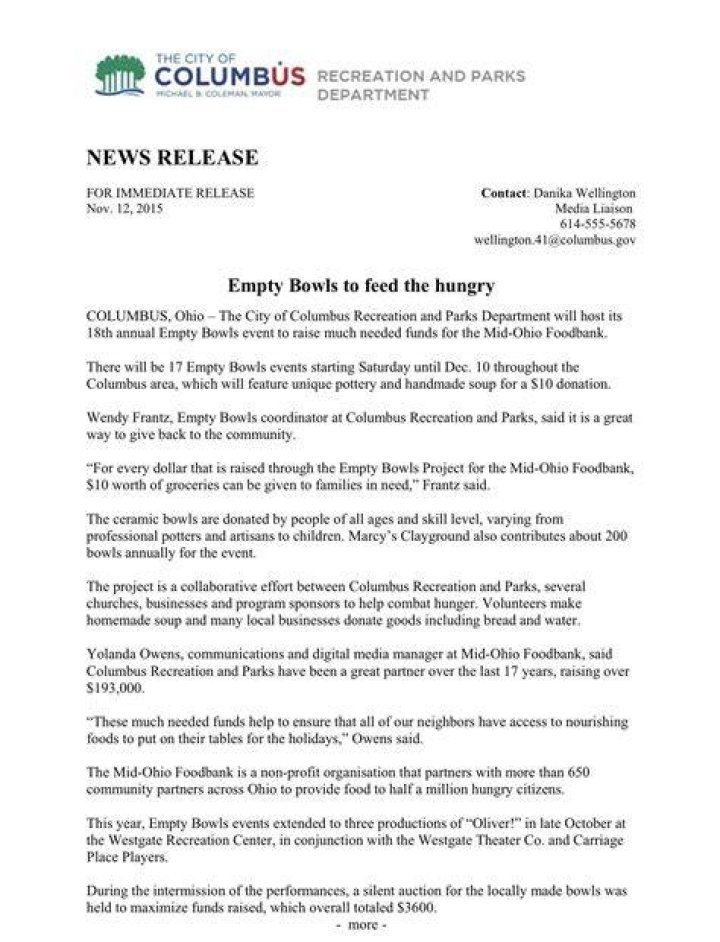 press release