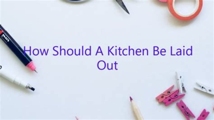 Quick Answer: How Should A Kitchen Be Laid Out??