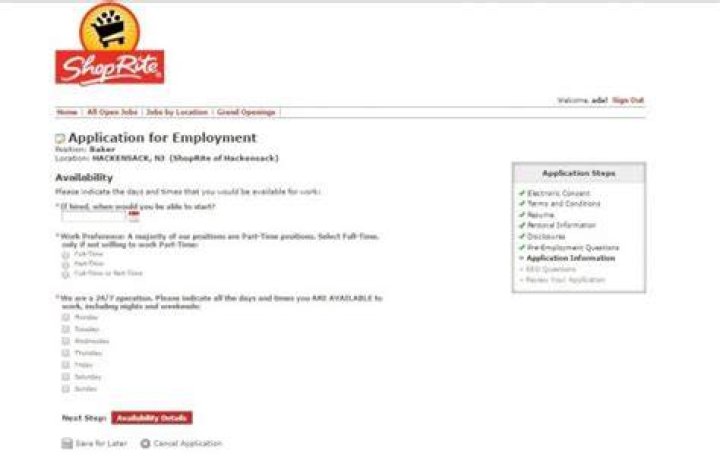 shoprite application