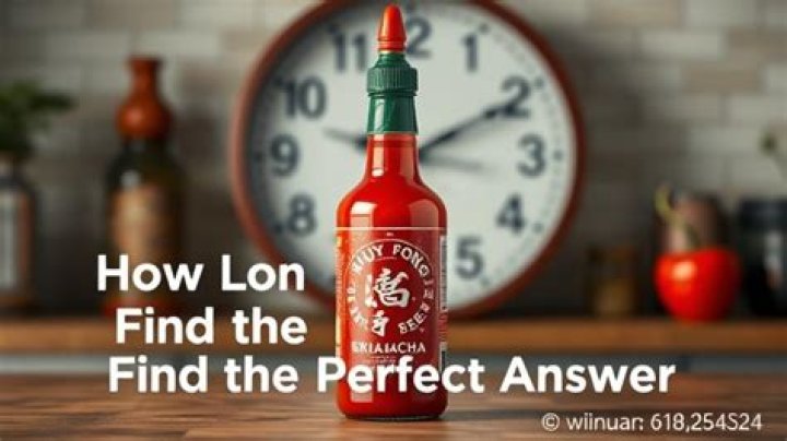 Sriracha Good For How Long? (Perfect answer)
