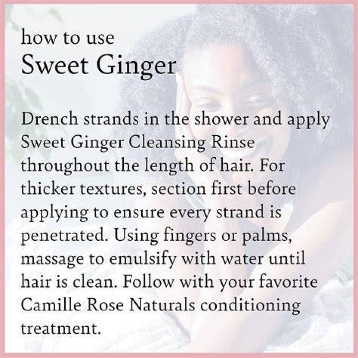 Sweet Ginger Cleansing Rinse Sweet Ginger Cleansing Rinse