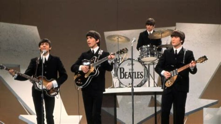 The Beatles' John Lennon in black-and-white