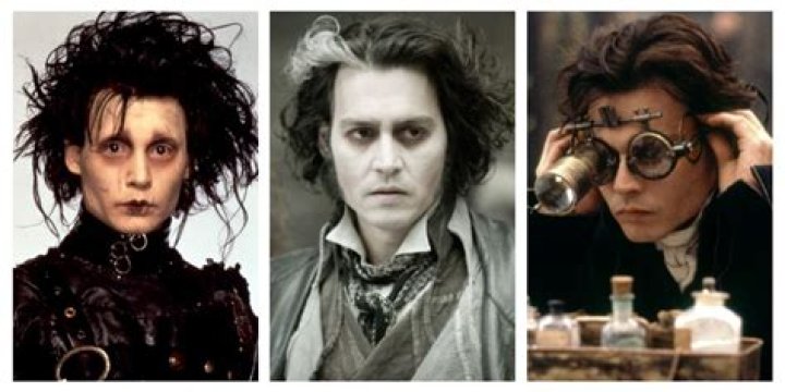 Tim Burton's 'Beetlejuice' Michael Keaton as Beetlejuice with his eyes wide, standing in front of a tree.