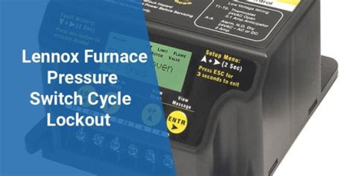 What causes a pressure switch cycle lockout?