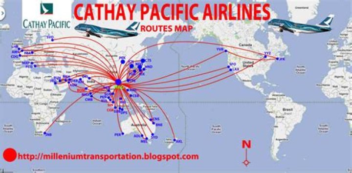 What cities does Cathay Pacific fly to?