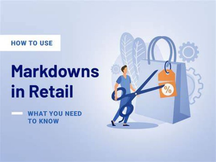 What does markdowns mean in retail?