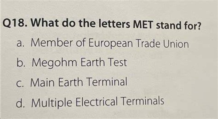 What does MET stand for?