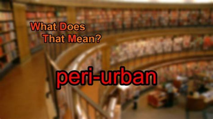 What Does Peri-urban? (Best solution)