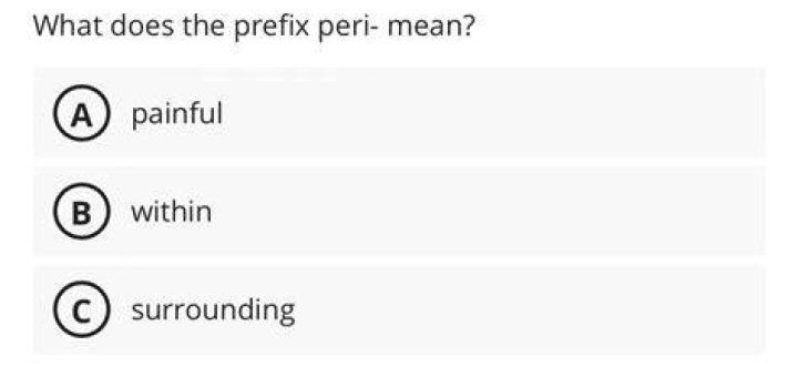 What Does Prefix Peri Mean? (Question)