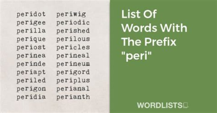 What Does The Suffix Peri Mean? (Solved)
