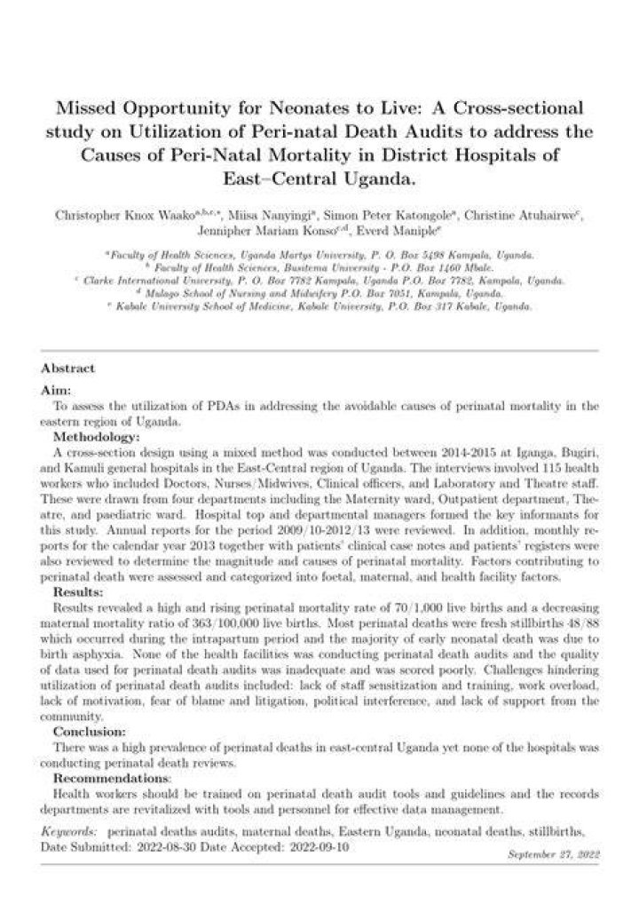What Is Peri-natal Death?