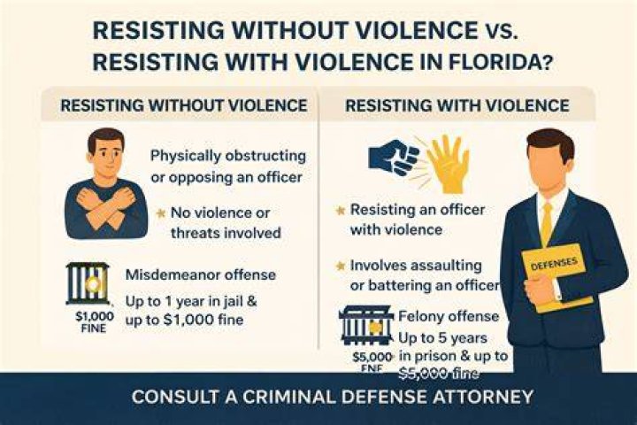 What is Resisting Arrest Without Violence in Florida? The Law Office
