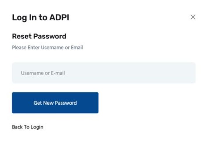 What is the ADPi password?