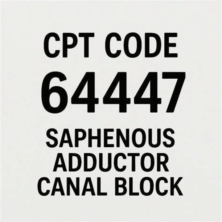 What is the CPT code for saphenous block?