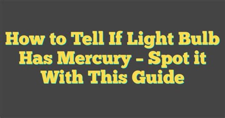 Which light bulbs do not contain mercury?