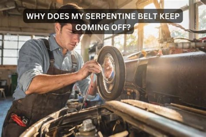 Why does serpentine belt keep coming off?